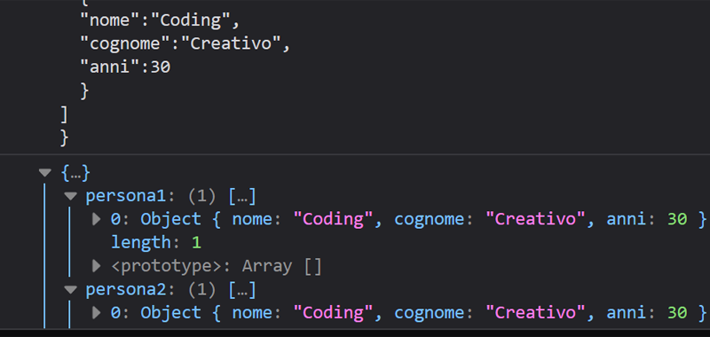 Parsing JSON Da JSON A JavaScript Con JSON parse