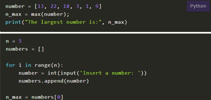 Max Number In Python